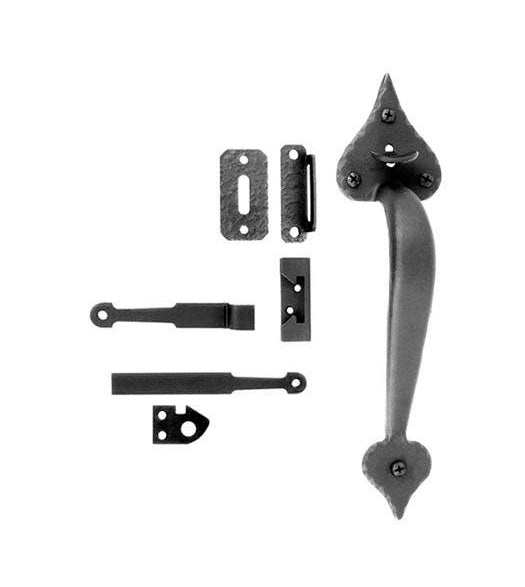 Heart Tip Rim Latch for Gates up to 4 Inches Thick, Acorn RUIBI