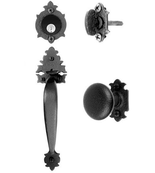 Warwick Single Cylinder Handle With Knob, Acorn WT2BI