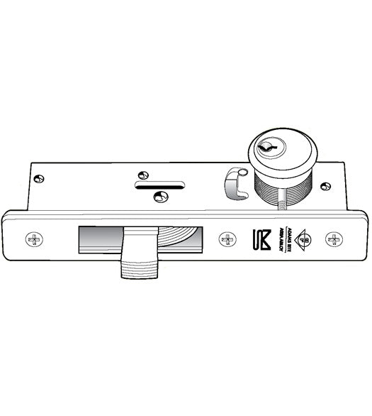 Narrow Stile Bottom Rail Deadlock, Adams Rite 1830