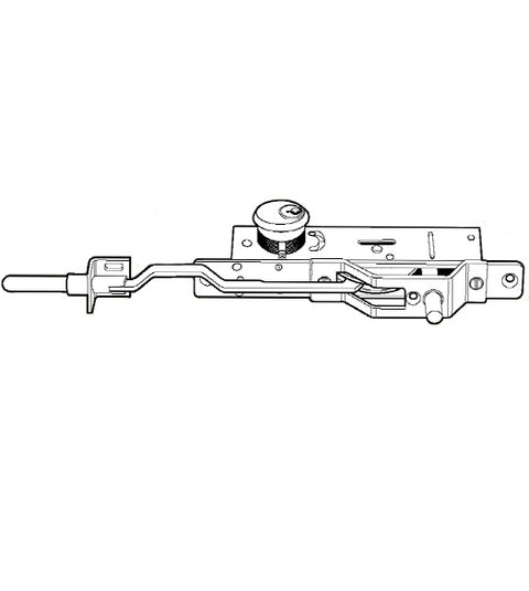 Dual Locking Bottom Rail Deadbolt, Adams Rite MS1861-02