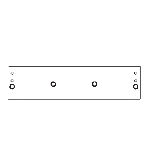 Top Jamb Mount Back Plate for American Eagle 5100, PDQ 519008