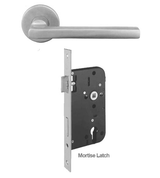 Doorware.com European Mortise Round Rose Leverset, AHI SIG200-EU1000