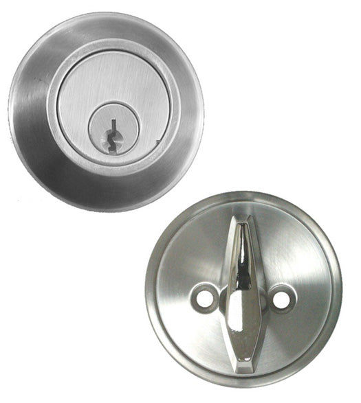 Satin Stainless Steel Single Cylinder Deadbolt, AHI 4650