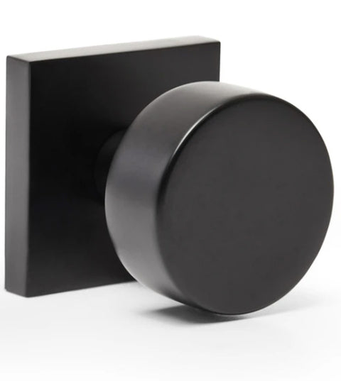 Doorware.com Matte Black Bali Knob with Square Rose
