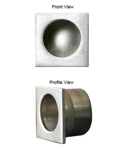 Contemporary Square Fingertip Edge Pull, AHI EP1273