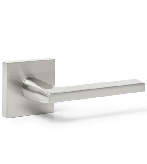Doorware.com Satin Nickel Modern Los Angeles Lever with Square Rose