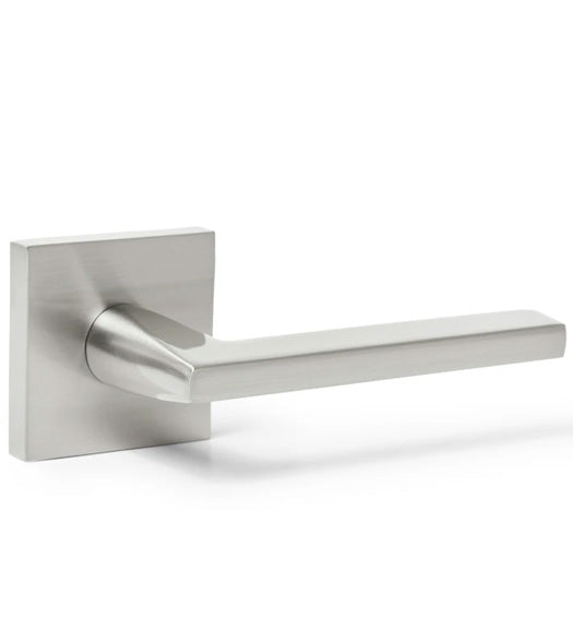 Doorware.com Satin Nickel Modern Los Angeles Lever with Square Rose
