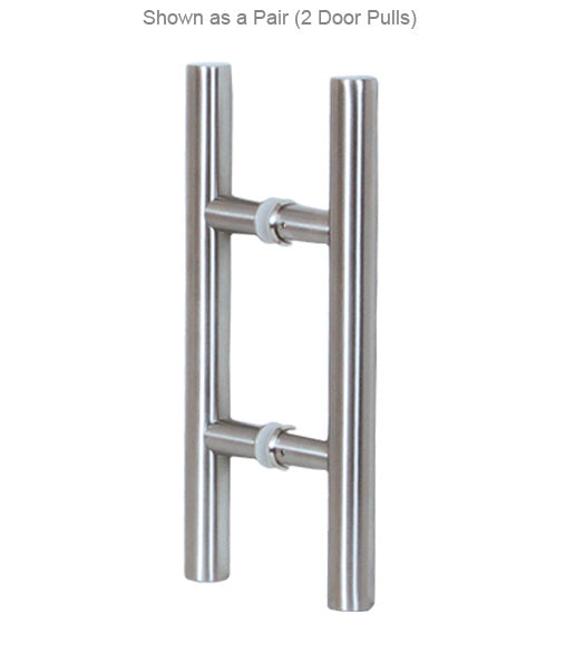 14 Inch Stainless Steel Glass Door Handles, Pair, AHI SD-SIG405-355-630