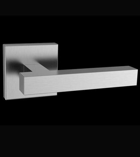 Modern Block Leverset With Square Rose, AHI SIG122-204