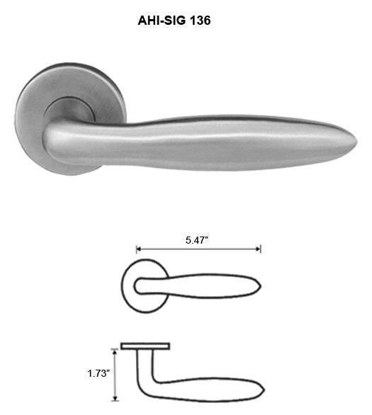 Doorware.com Stainless Steel Sierra Leverset, AHI SIG136