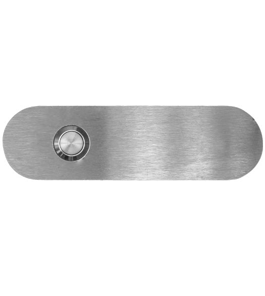 Satin Stainless Steel Oval Doorbell Button, AHI SIG762