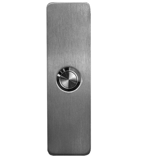 Satin Stainless Steel Rectangular Doorbell Button, AHI SIG766