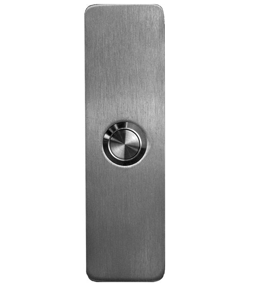 Satin Stainless Steel Rectangular Doorbell Button, AHI SIG766
