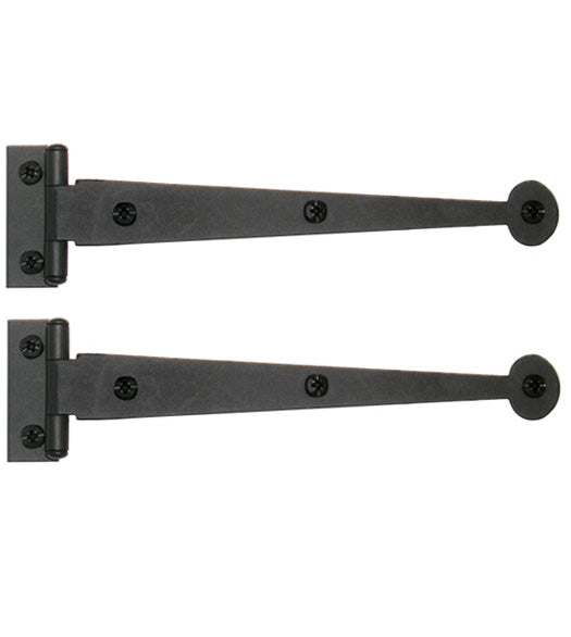 6 Inch Offset Smooth Iron Cabinet Bean Tip Strap Hinge, Acorn AIYBQ