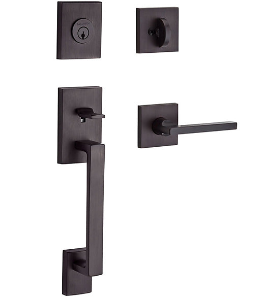 La Jolla Handleset with Square Rosette, Baldwin LAJ-CSR