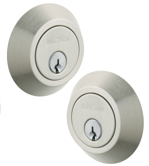 Contemporary Double Cylinder Deadbolt For 2-1/8 Inch Door Preparartions, Baldwin 8242