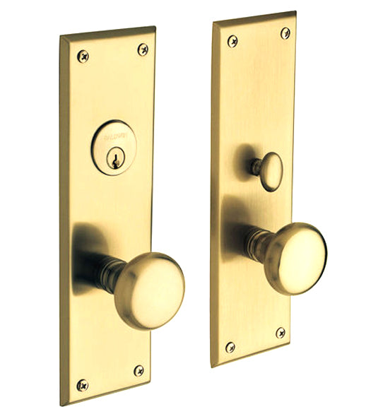 Solid Brass Baltimore Mortise Entry Set, Baldwin 6552