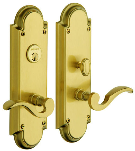 Solid Brass Hamilton Mortise Entry Set, Baldwin 6791