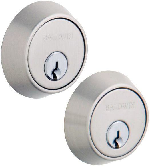Contemporary Double Cylinder Deadbolt For 1-5/8 Inch Door Preparations, Baldwin 8011