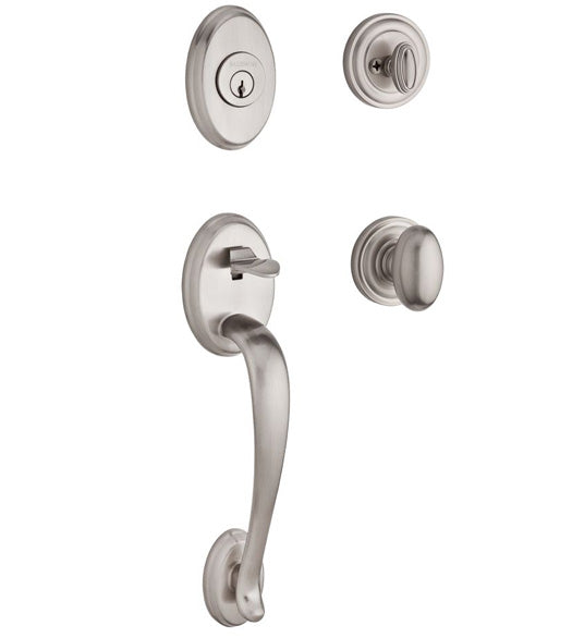 Columbus Handleset with Round Interior Trim, Baldwin COL-TRR