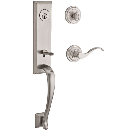 Doorware.com Traditional Del Mar Handleset with Round Interior Trim, Baldwin DEL-TRR
