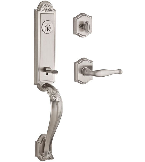 Doorware.com Ornate Elizabeth Entrance Set with Arched Interior Trim, Baldwin ELI-TAR