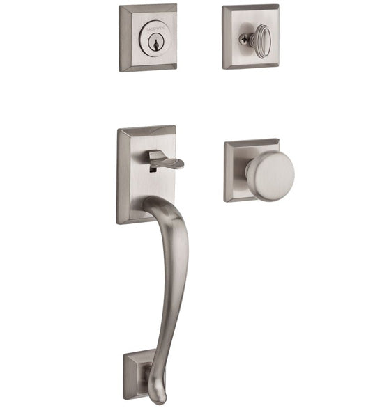 Napa Handleset with Matching Square Interior Trim, Baldwin NAP-TSR