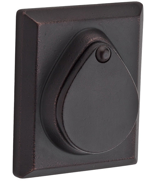 Rustic Square Deadbolt with Covered Cylinder, Baldwin RSD