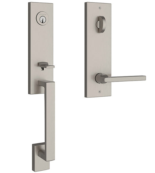 Seattle Handleset with Contemporary Square Escutcheon, Baldwin SEA-CQE