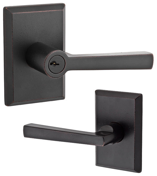 Taper Lever with Rectangular Rose, Baldwin TAP-RSR