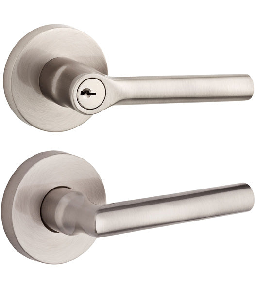 Tube Lever with Round Rose, Baldwin TUB-CRR