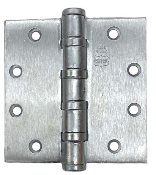 4-1/2 x 4-1/2 Heavy Duty Ball Bearing Non-Removable Pin Hinge, Bommer BB5004-450N-652