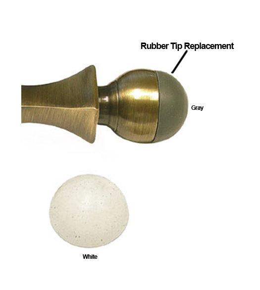 Replacement Domed Rubber Tip For Baseboard Door Stop