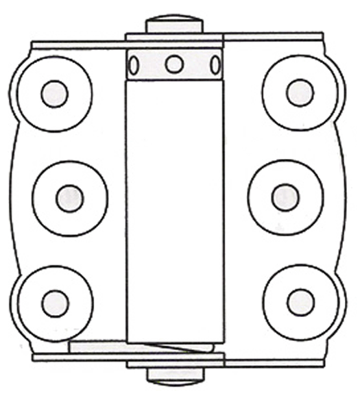Doorware.com 2-3/4 x 2-3/4 Full Surface Screen Door Spring Hinge, Pair, Bommer 2920