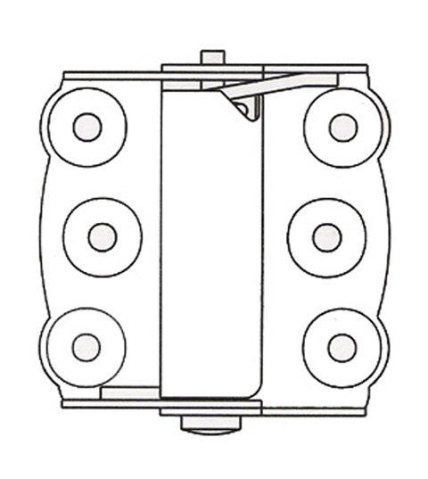 Doorware.com 2-3/4 x 2-3/4 Full Surface Screen Door Spring Hinge, Pair, Bommer 2960