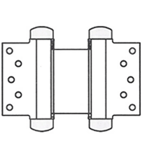 Doorware.com 8 Inch Half Surface Double Acting Spring Hinge, Pair, Bommer 3023-8