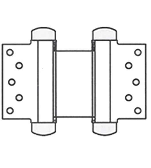 Doorware.com 8 Inch Half Surface Double Acting Spring Hinge, Pair, Bommer 3023-8