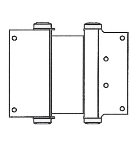 Doorware.com 4 Inch Box Clamp Type Double Acting Spring Hinge, Pair, Bommer 3024-4