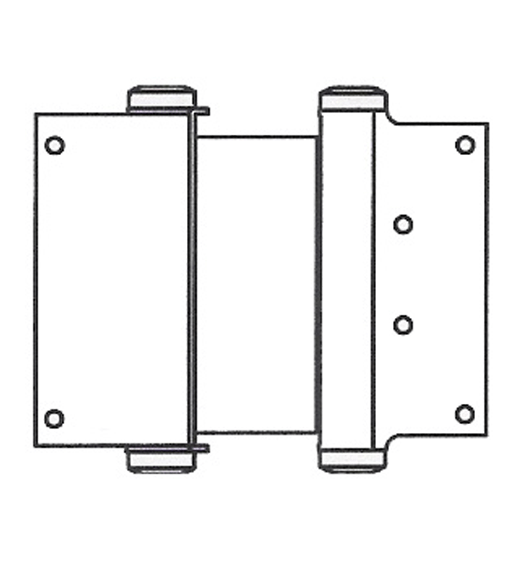 Doorware.com 4 Inch Box Clamp Type Double Acting Spring Hinge, Pair, Bommer 3024-4