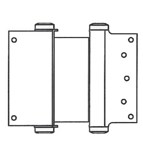 Doorware.com 5 Inch  Box Clamp Type Double Acting Spring Hinge, Pair, Bommer 3024-5