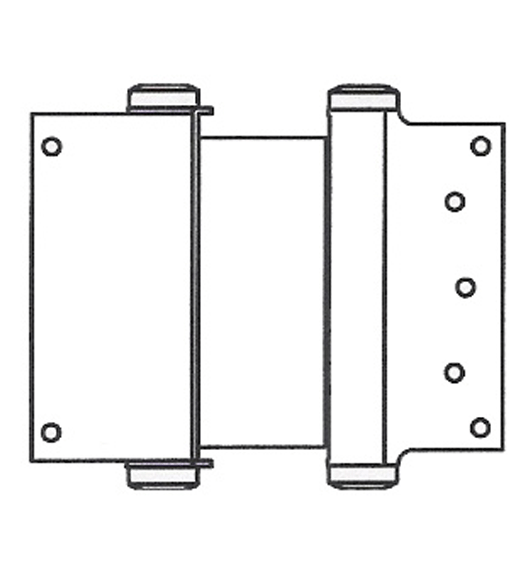 Doorware.com 5 Inch  Box Clamp Type Double Acting Spring Hinge, Pair, Bommer 3024-5