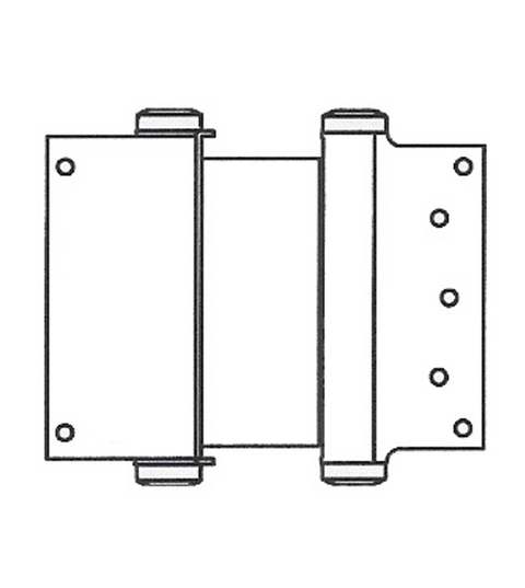Doorware.com 6 Inch  Box Clamp Type Double Acting Spring Hinge, Pair, Bommer 3024-6