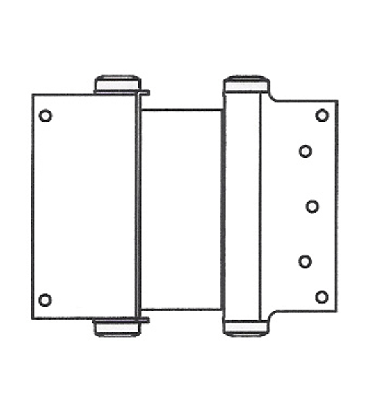 Doorware.com 6 Inch  Box Clamp Type Double Acting Spring Hinge, Pair, Bommer 3024-6