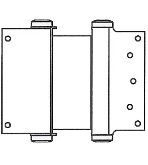 Doorware.com 7 Inch  Box Clamp Type Double Acting Spring Hinge, Pair, Bommer 3024-7