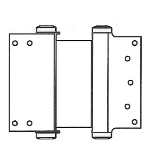 Doorware.com 8 Inch  Box Clamp Type Double Acting Spring Hinge, Pair, Bommer 3024-8
