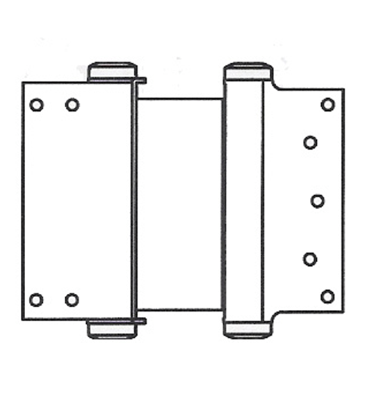 Doorware.com 8 Inch  Box Clamp Type Double Acting Spring Hinge, Pair, Bommer 3024-8