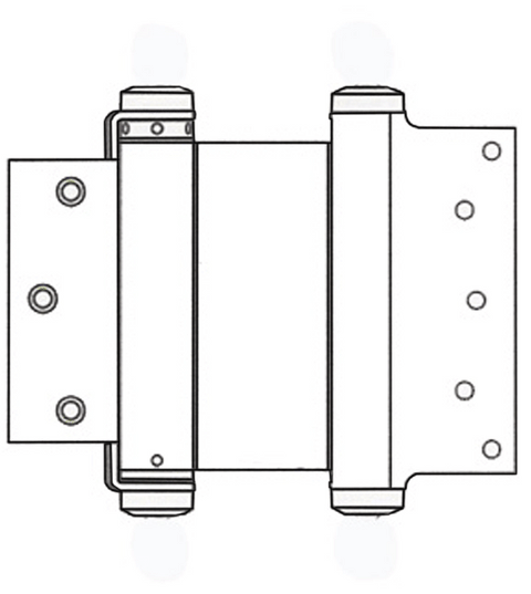 Doorware.com 5 x 3-1/2 Template Mortise Double Acting Spring Hinge, Pair, Bommer 3029-5x3.5