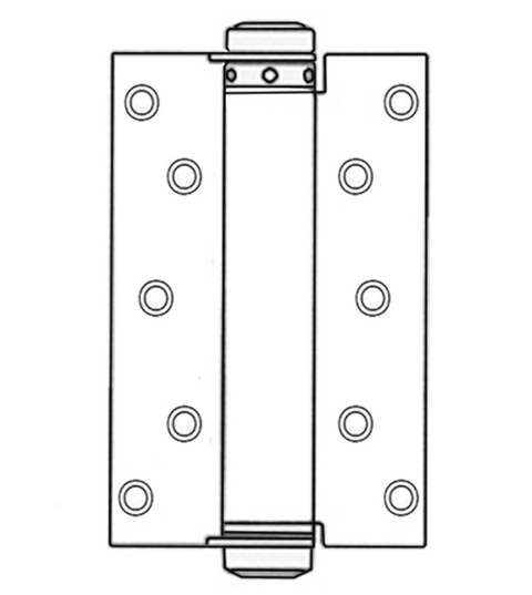 Doorware.com 7 Inch Single Acting Spring Hinge, Pair, Bommer 4040-7
