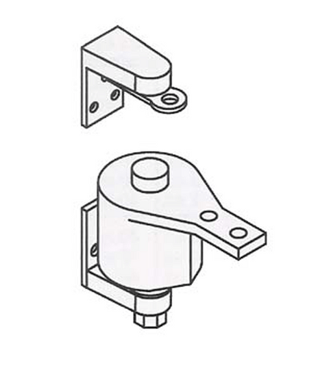 Doorware.com Surface Mount Spring Door Pivot Hinge with Non-Adjustable Tension, Bommer 7012-603