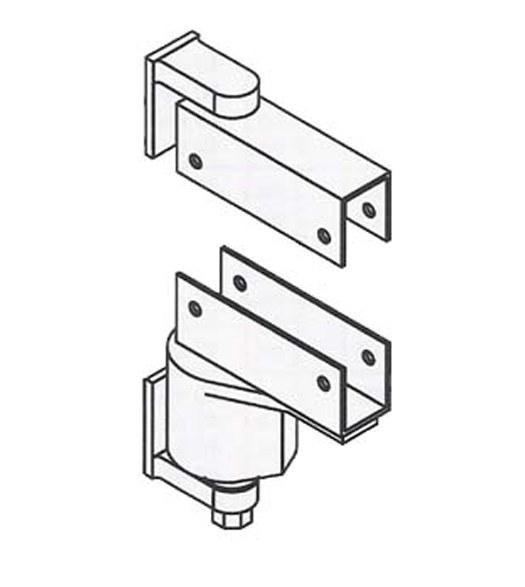 Doorware.com Box Clamp Mount Spring Door Pivot Hinge with Adjustable Tension, Bommer 7114